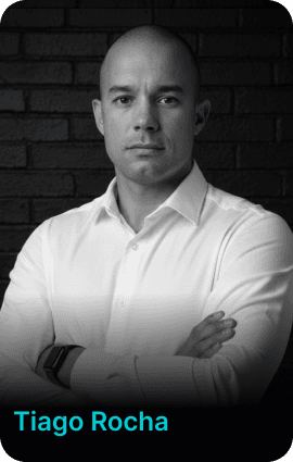 Foto de Tiago Rocha, Head de Arquitetura na Braxen